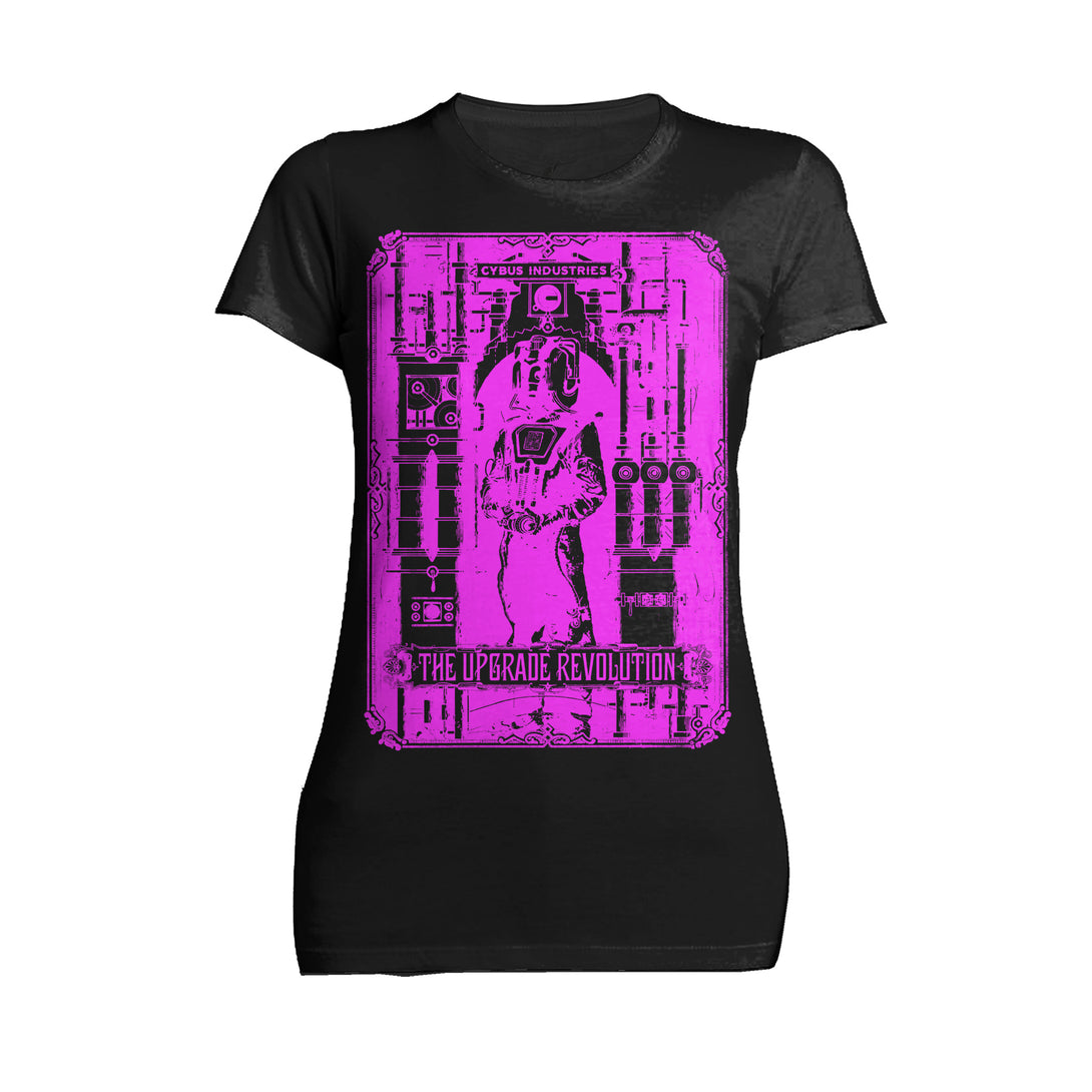 Doctor Who Steampunk Cybermen Official Women's T-shirt Black - Urban Species