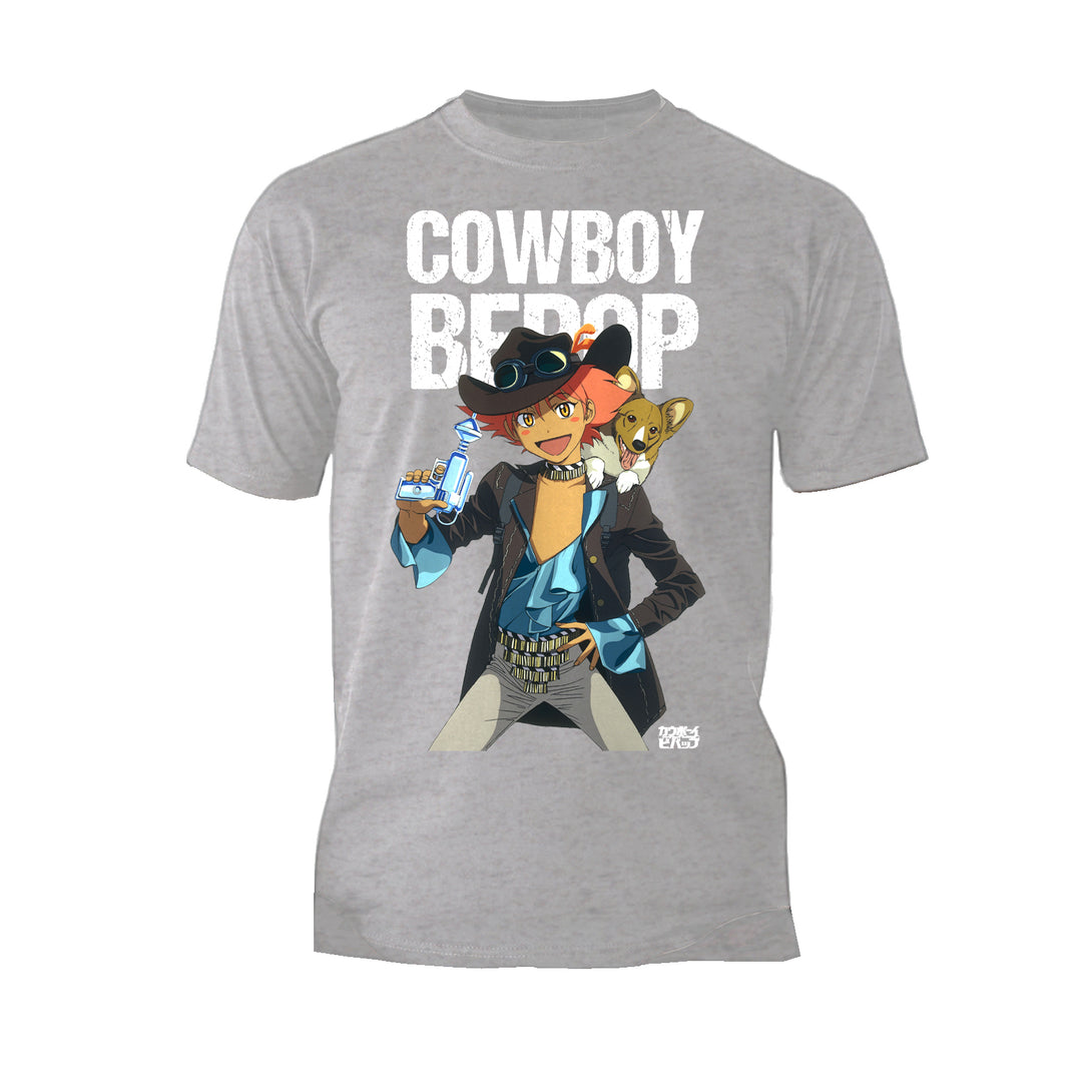 Cowboy Bebop Cowgirl Corgie Official Men's T-shirt Sports Grey - Urban Species