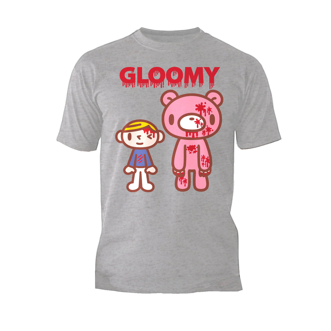 Gloomy Bear Blood Splatter Official Men's T-shirt Sports Grey - Urban Species