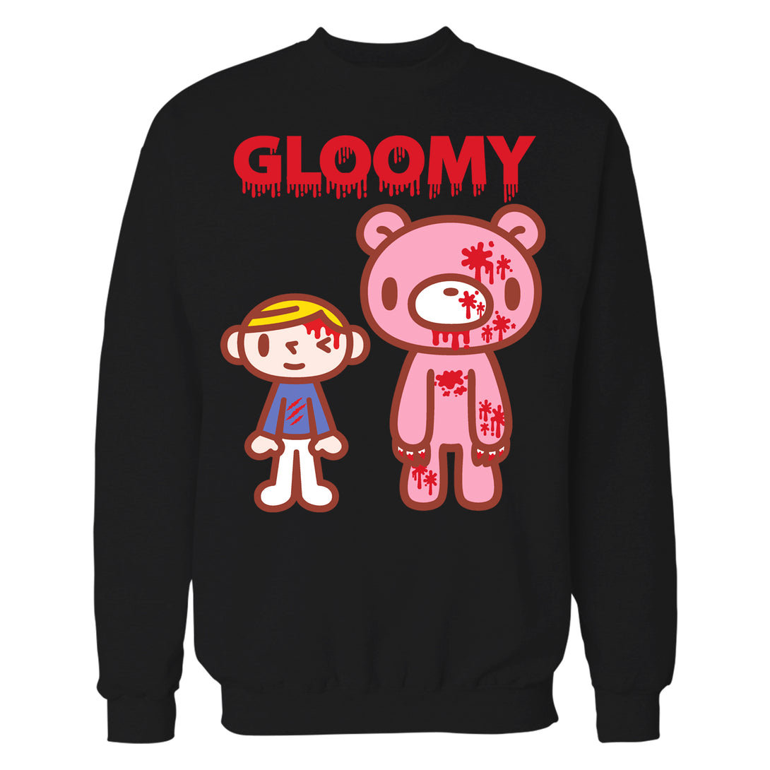 Gloomy Bear Blood Splatter Official Sweatshirt Black - Urban Species