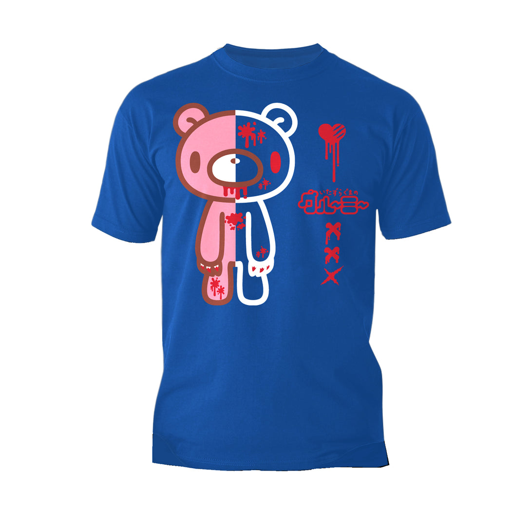 Gloomy Bear Half Dead Official Men's T-shirt Blue - Urban Species
