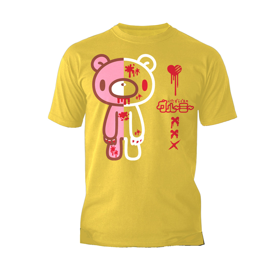Gloomy Bear Half Dead Official Men's T-shirt Yellow - Urban Species