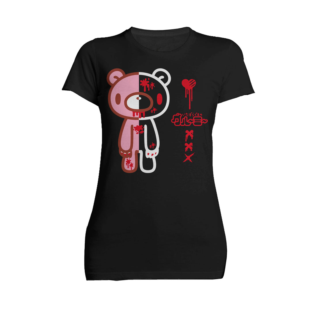 Gloomy Bear Half Dead Official Women's T-shirt Black - Urban Species
