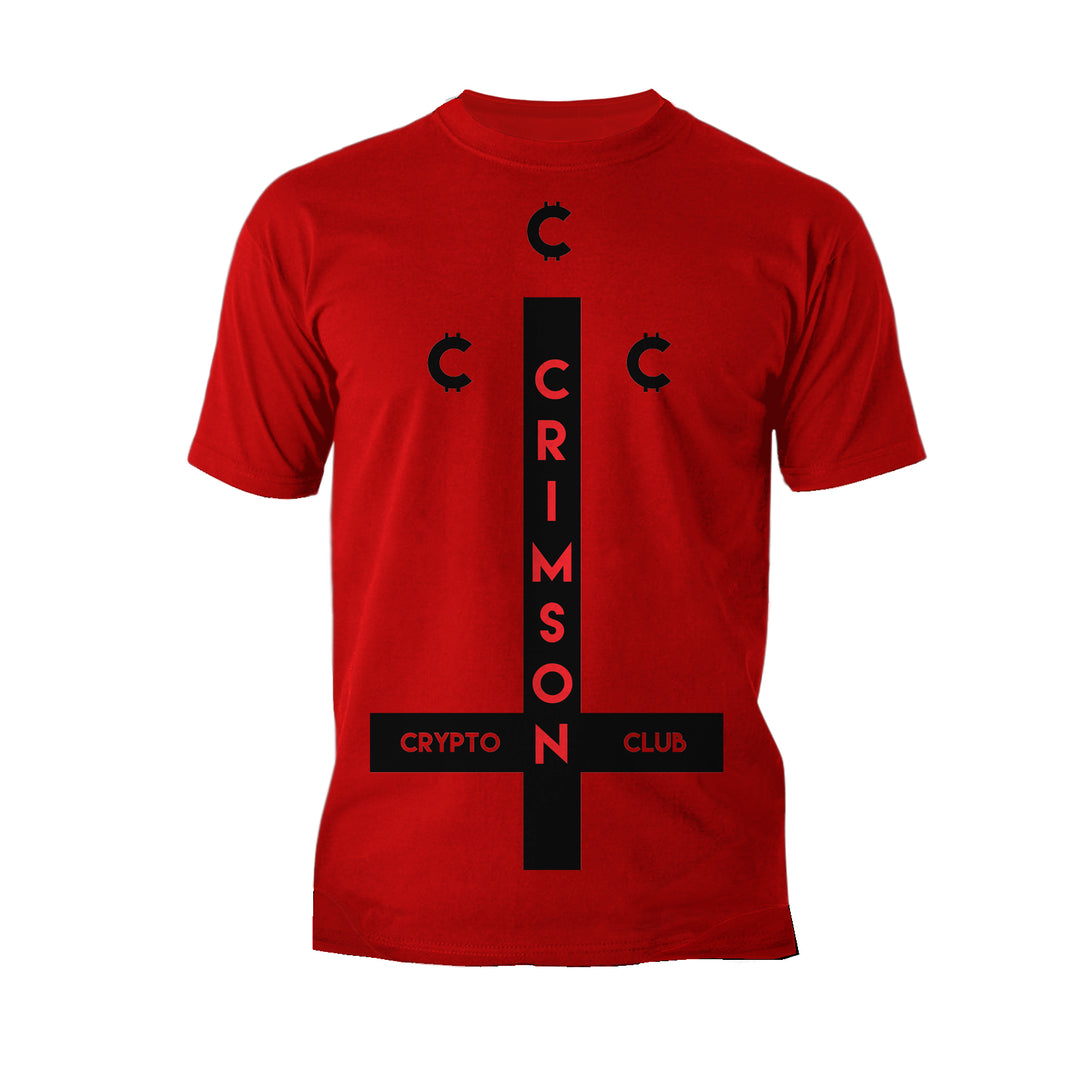 Kevin Smith Clerks 3 Blockchain Coltrane Crimson Crypto Club Logo Official Men's T-Shirt Red - Urban Species
