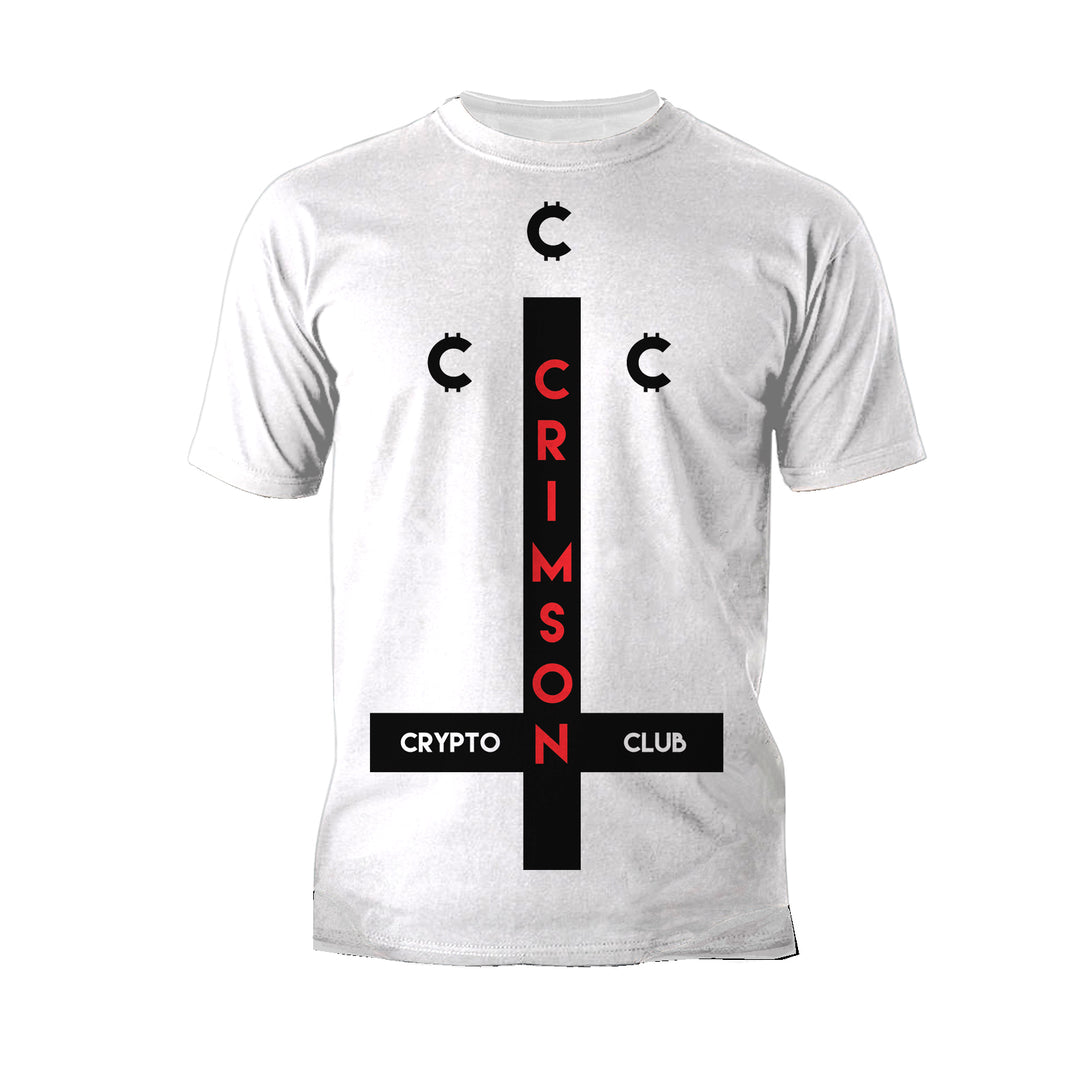 Kevin Smith Clerks 3 Blockchain Coltrane Crimson Crypto Club Logo Official Men's T-Shirt White - Urban Species
