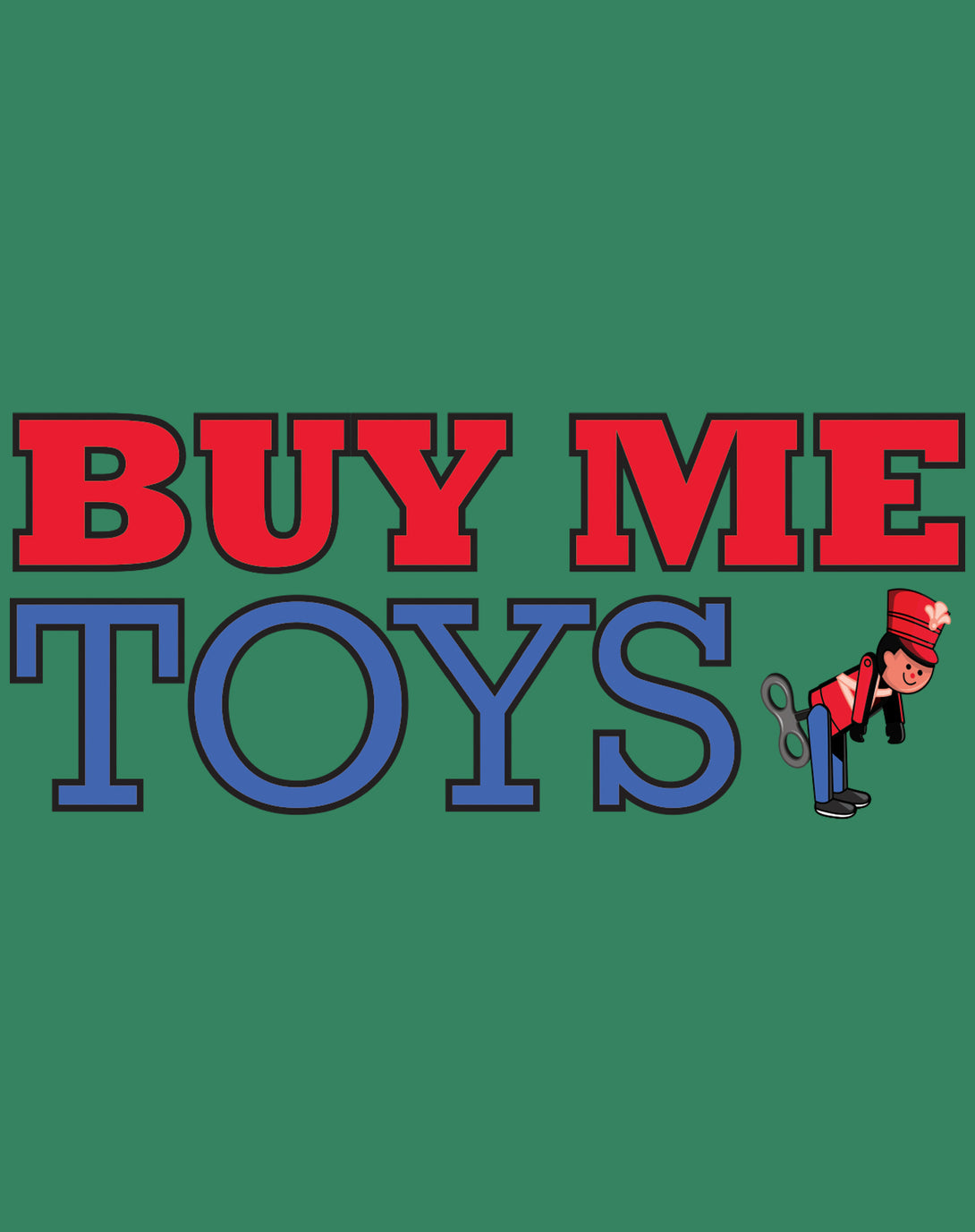 Kevin Smith Clerks 3 Buy Me Toys Logo Official Women's T-Shirt Green - Urban Species Design Close Up