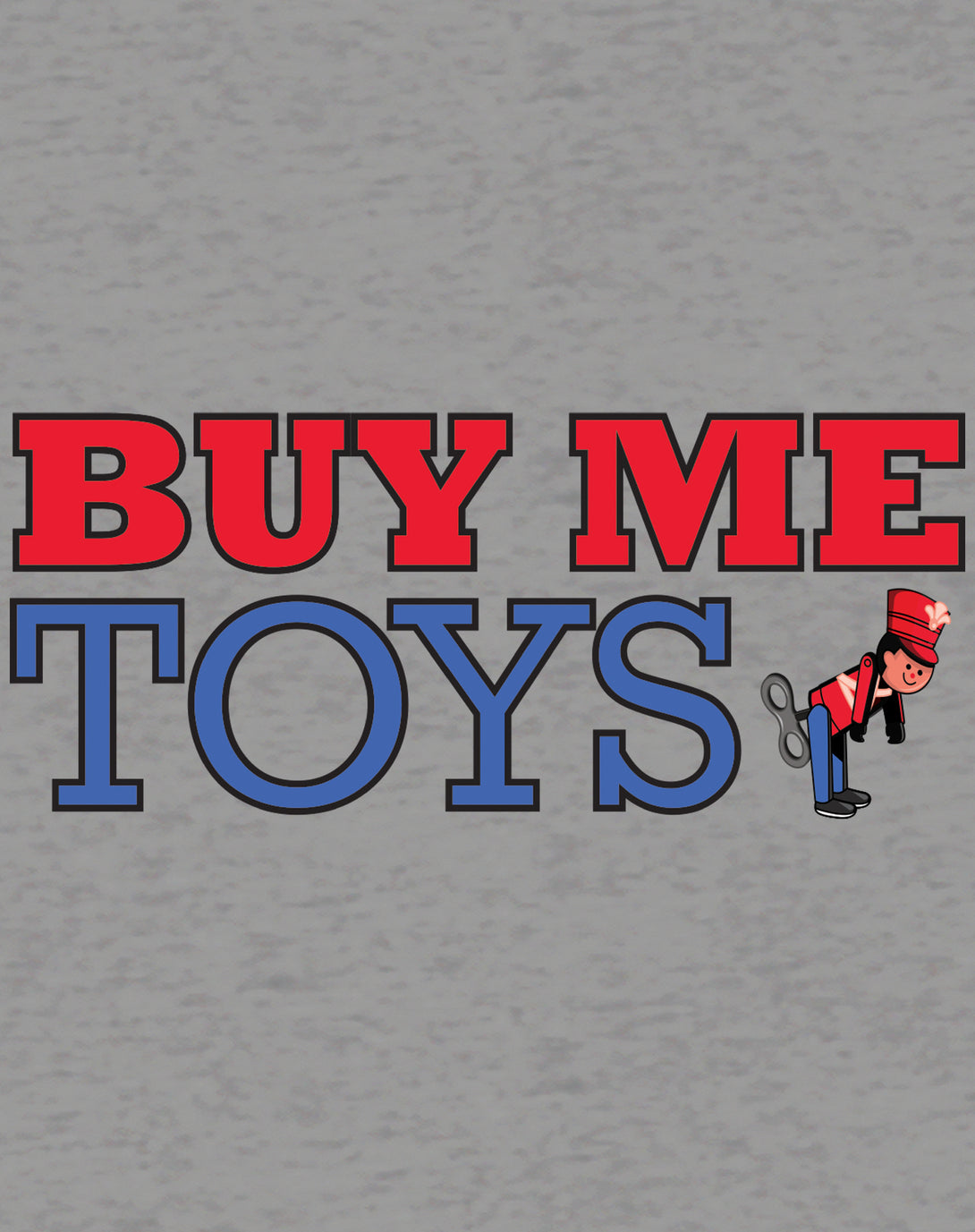Kevin Smith Clerks 3 Buy Me Toys Logo Official Men's T-Shirt Sports Grey - Urban Species Design Close Up