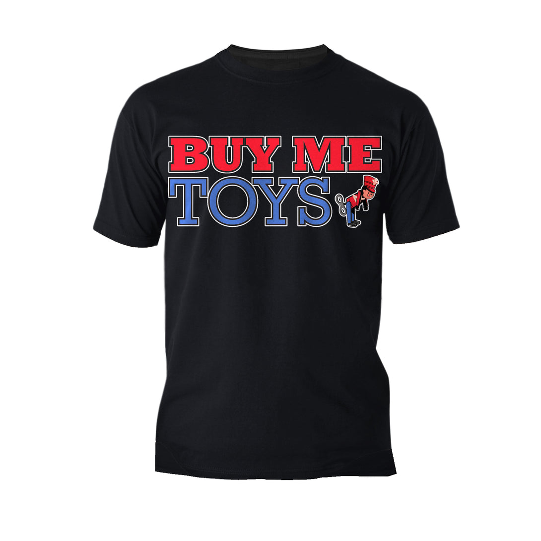 Kevin Smith Clerks 3 Buy Me Toys Logo Official Men's T-Shirt Black - Urban Species