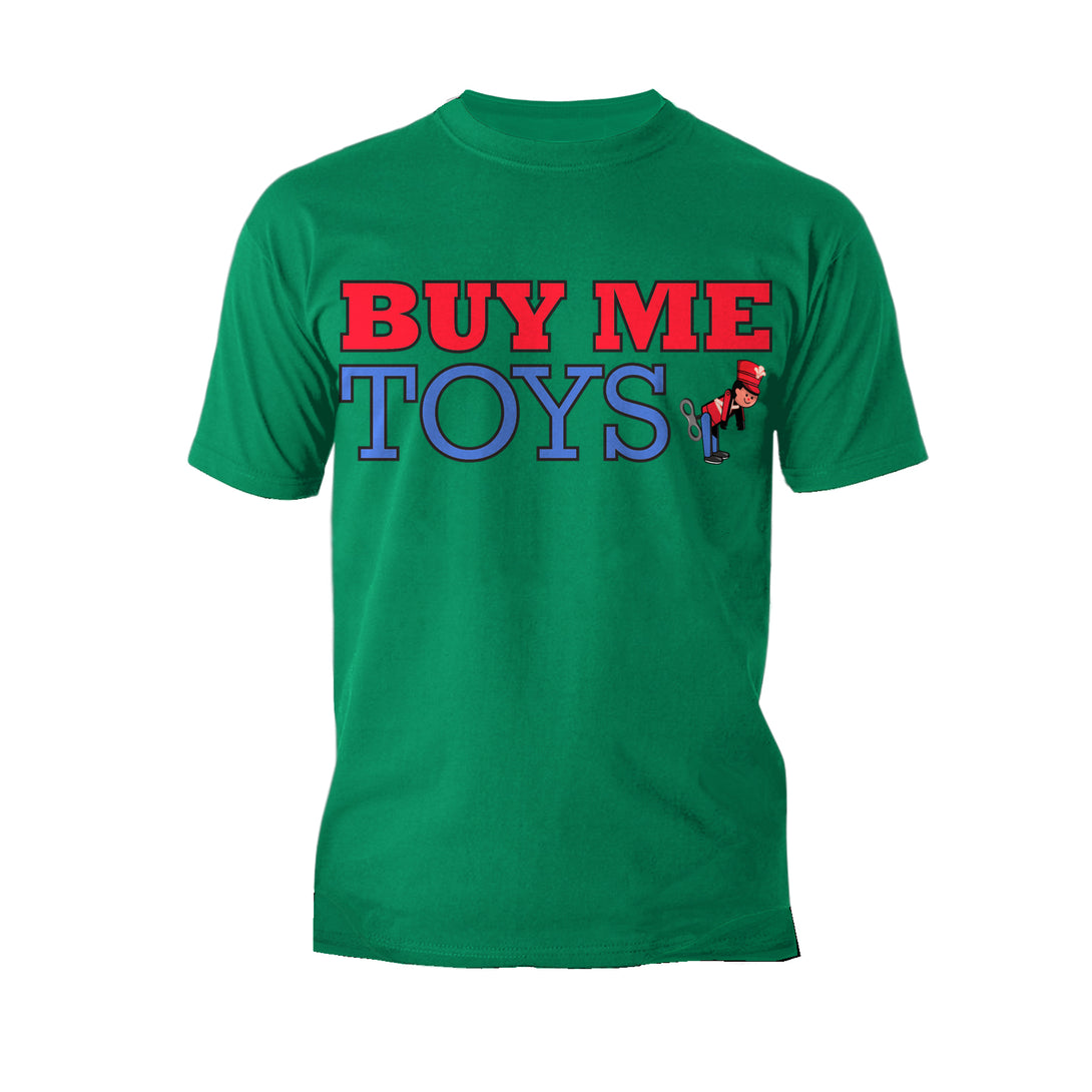 Kevin Smith Clerks 3 Buy Me Toys Logo Official Men's T-Shirt Green - Urban Species