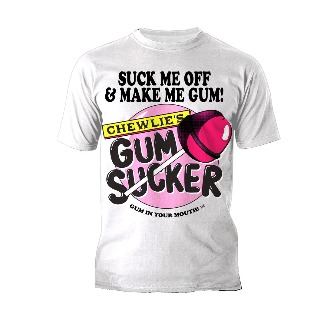 Kevin Smith Clerks 3 Chewlie's Gum Sucker Lolly Pop Logo Official Men's T-Shirt White - Urban Species