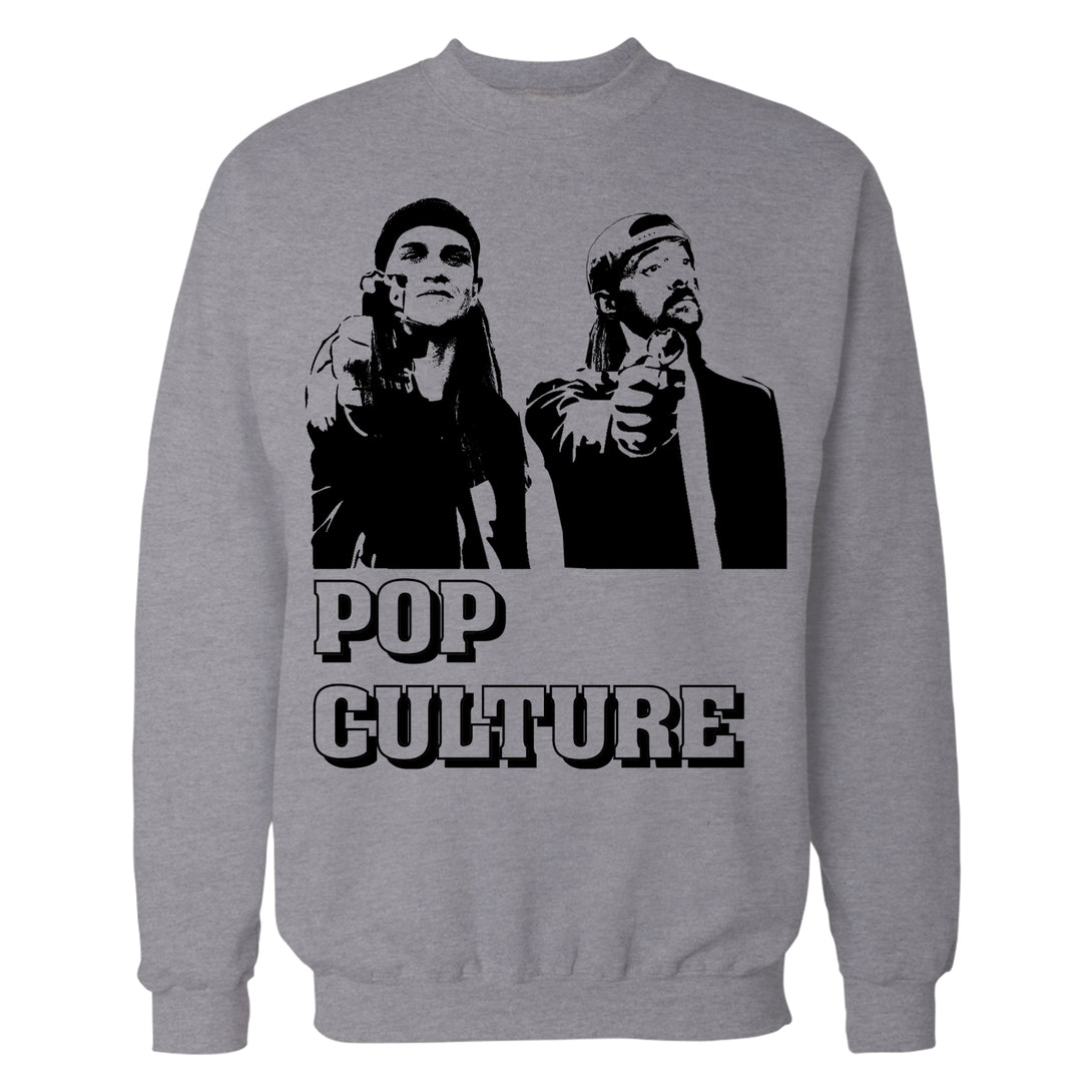 Kevin Smith Jay & Silent Bob Pop Culture Fiction Remix Official Sweatshirt Sports Grey - Urban Species
