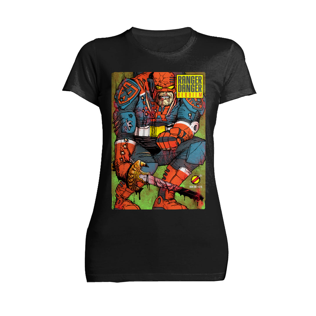 Kevin Smith Jay & Silent Bob Reboot Ranger Danger Requiem Comic Official Women's T-Shirt Black - Urban Species