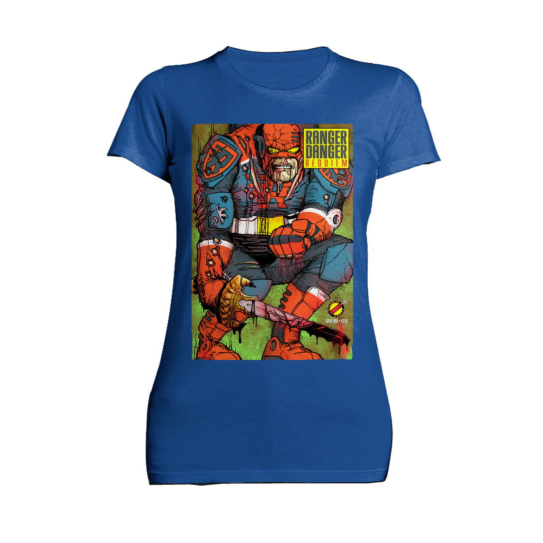 Kevin Smith Jay & Silent Bob Reboot Ranger Danger Requiem Comic Official Women's T-Shirt Blue - Urban Species