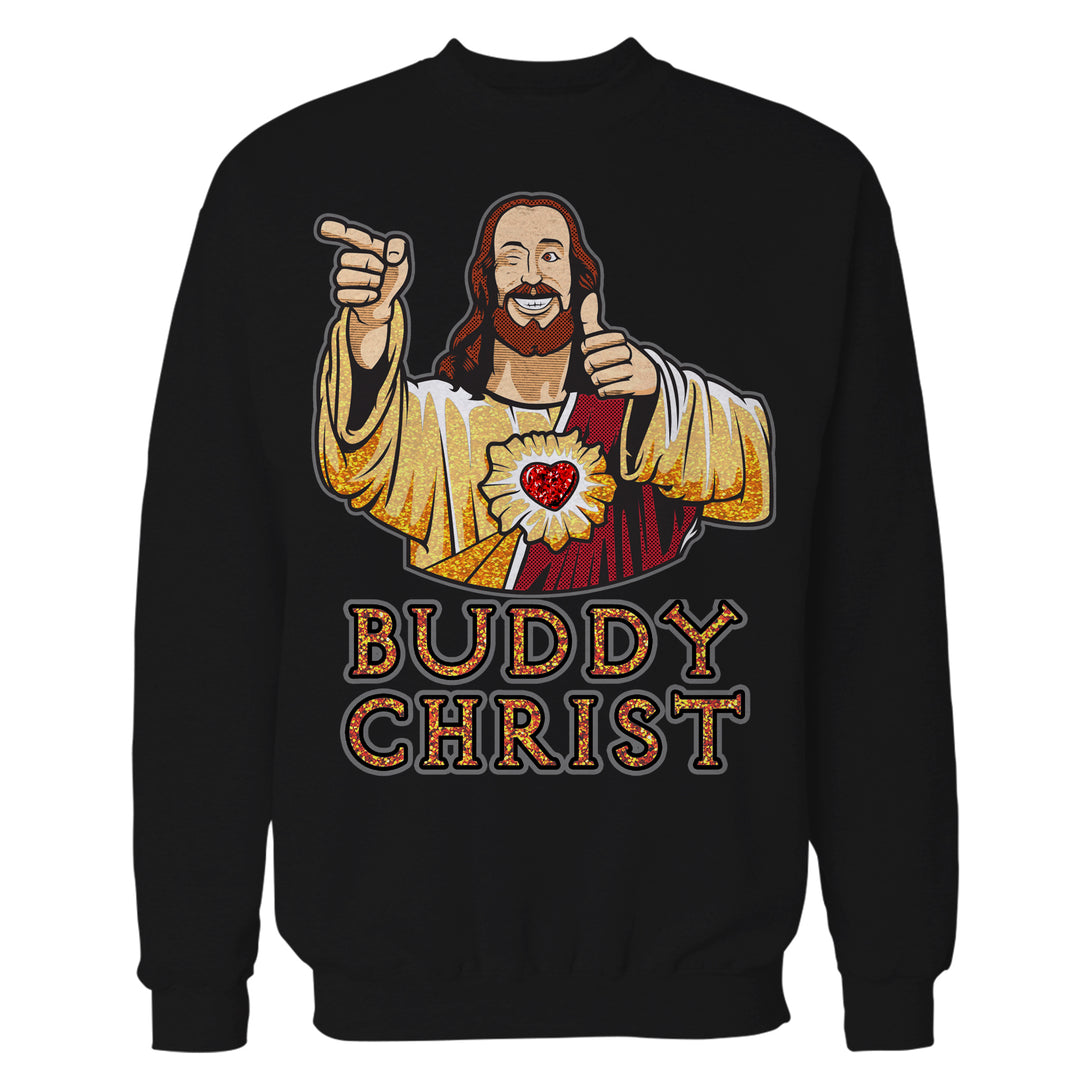 Kevin Smith View Askewniverse Buddy Christ Got Golden Wow Edition Official Sweatshirt Black - Urban Species