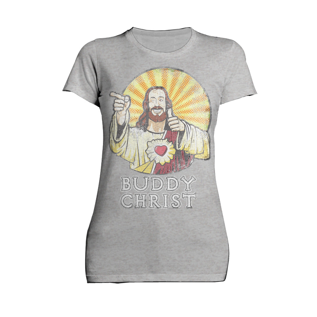 Kevin Smith View Askewniverse Buddy Christ Got Summer Vintage Variant Official Women's T-Shirt Sports Grey - Urban Species