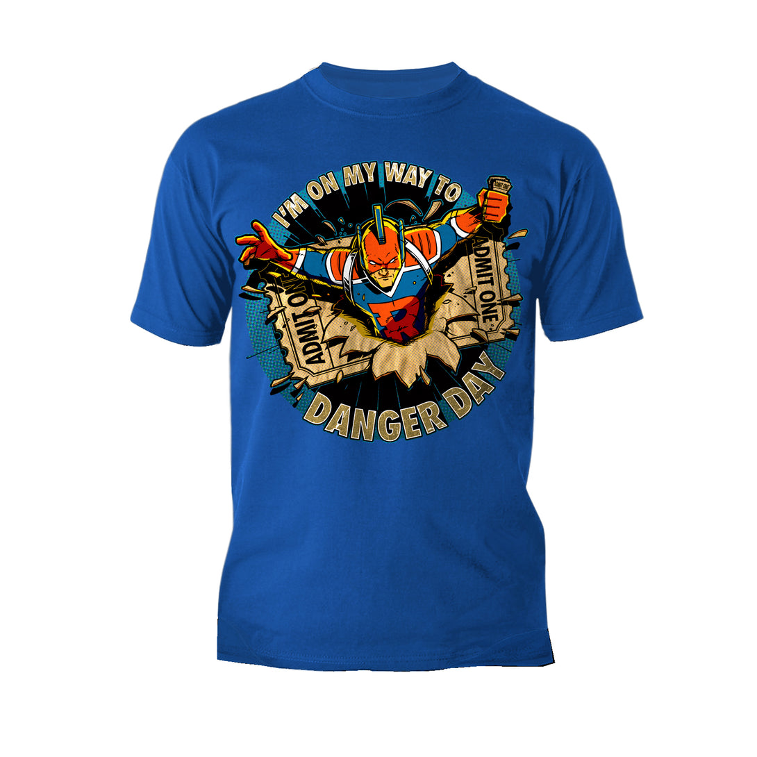 Kevin Smith View Askewniverse Danger Days Logo LDN Edition Official Men's T-Shirt Blue - Urban Species