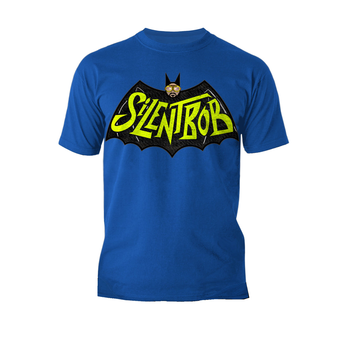 Kevin Smith View Askewniverse Logo Silent Bat Bob Official Men's T-Shirt Blue - Urban Species