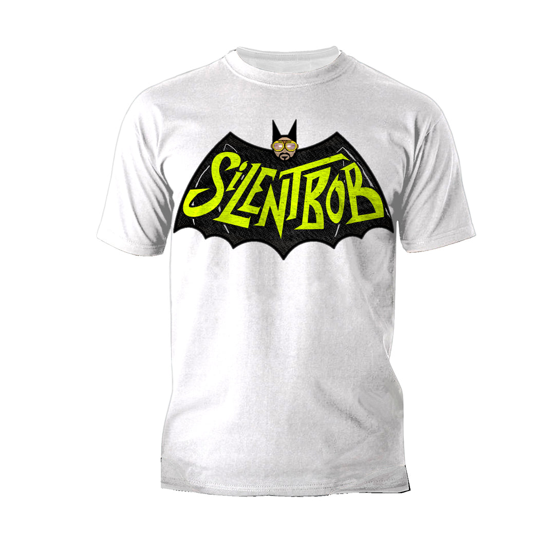 Kevin Smith View Askewniverse Logo Silent Bat Bob Official Men's T-Shirt White - Urban Species