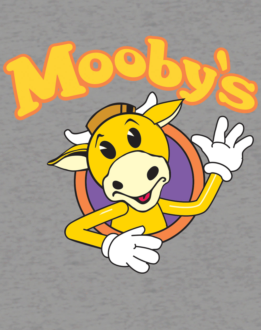 Kevin Smith View Askewniverse Mooby's Logo Official Men's T-Shirt Sports Grey - Urban Species Design Close Up