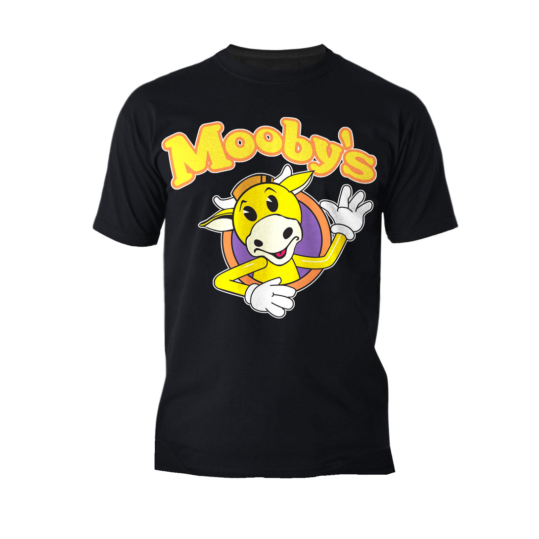 Kevin Smith View Askewniverse Mooby's Logo Official Men's T-Shirt Black - Urban Species
