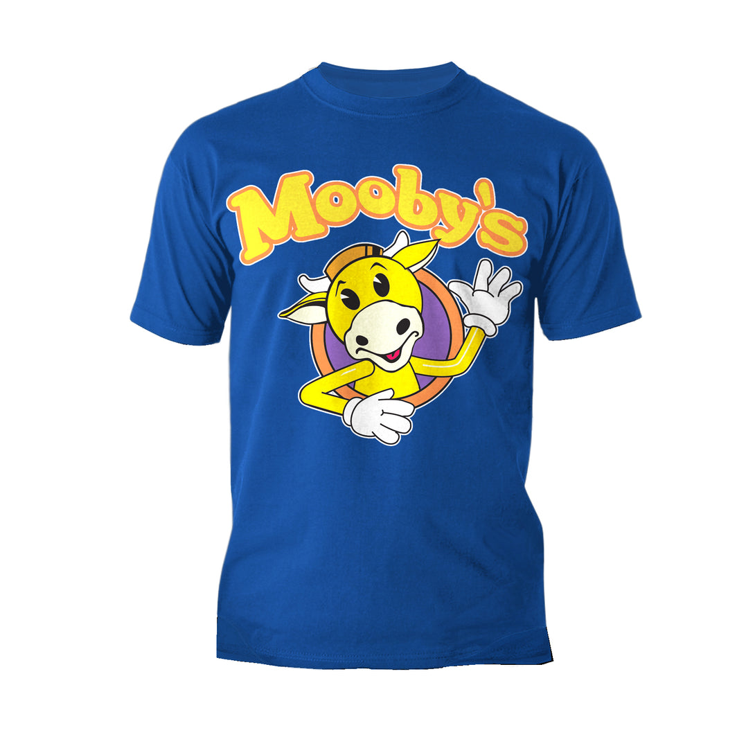 Kevin Smith View Askewniverse Mooby's Logo Official Men's T-Shirt Blue - Urban Species