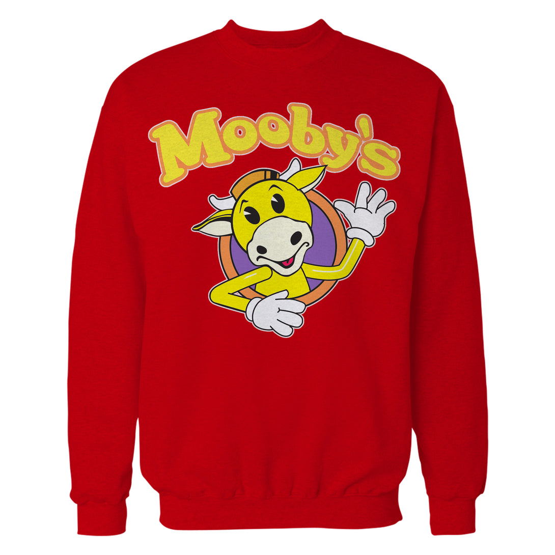 Kevin Smith View Askewniverse Mooby's Logo Official Sweatshirt Red - Urban Species