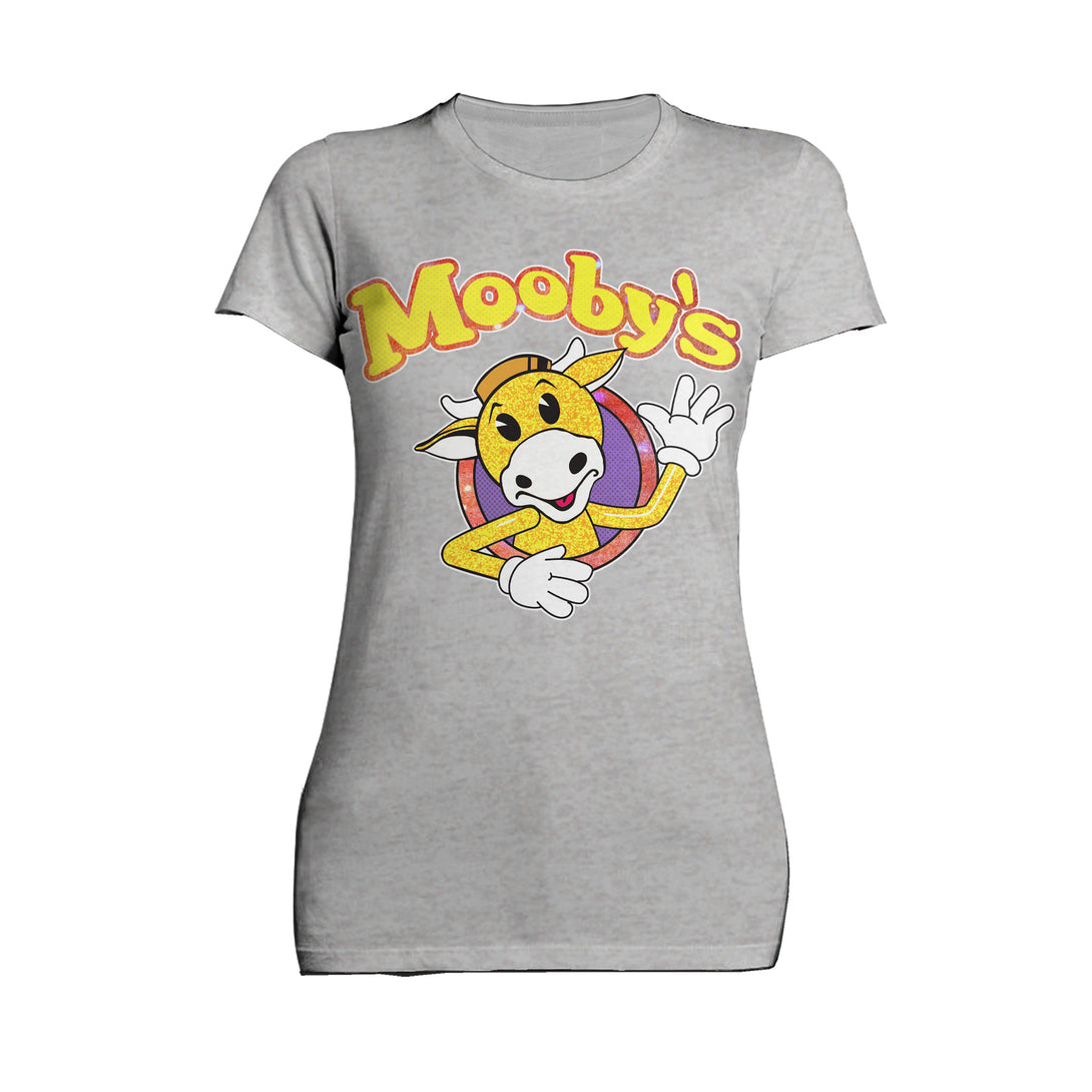 Kevin Smith View Askewniverse Mooby's Logo Golden Calf Edition Official Women's T-Shirt Sports Grey - Urban Species