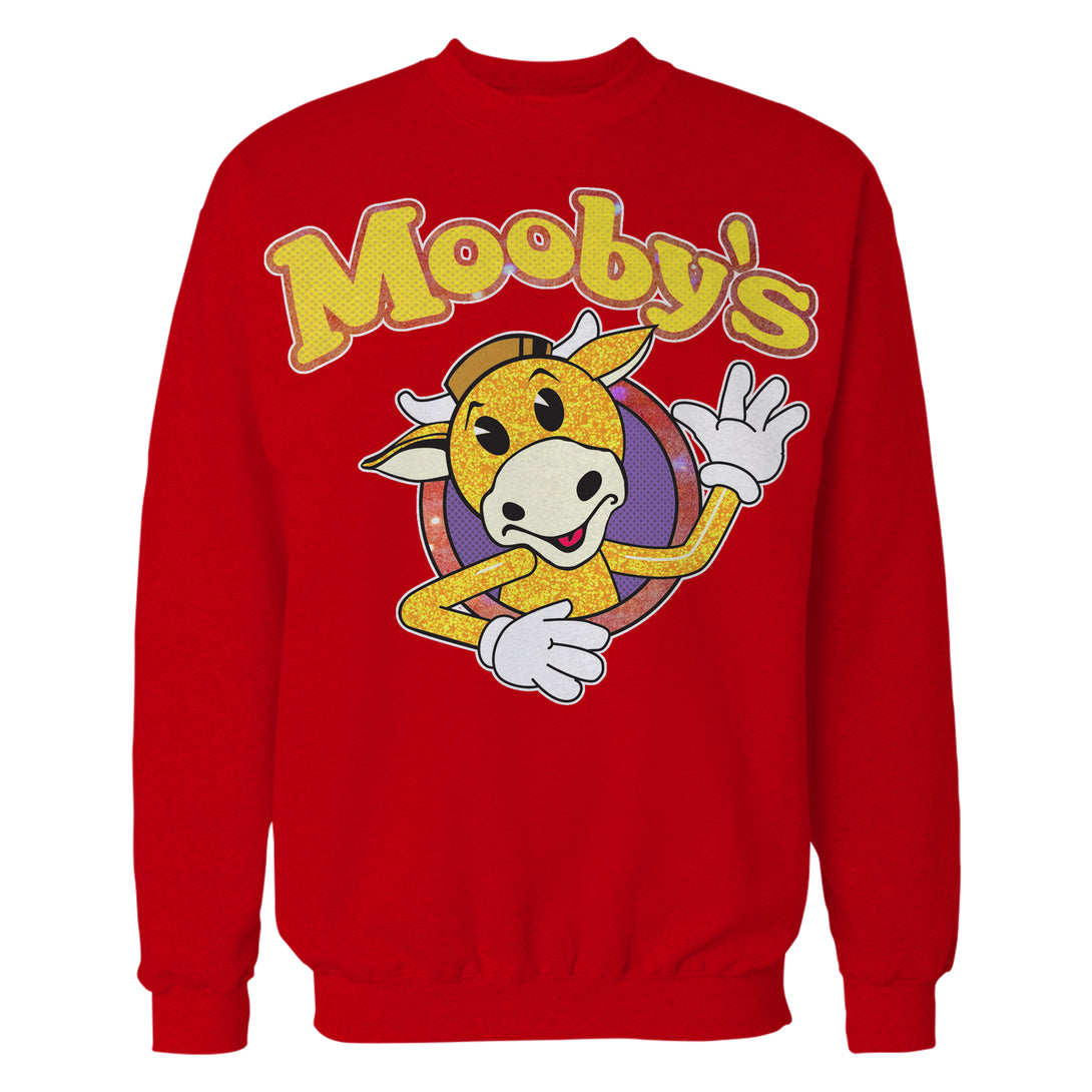 Kevin Smith View Askewniverse Mooby's Logo Golden Calf Edition Official Sweatshirt Red - Urban Species