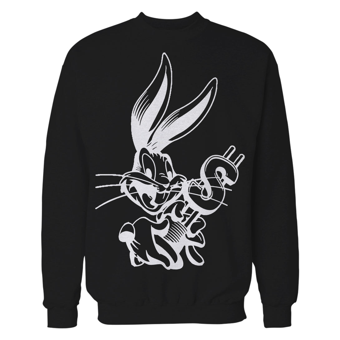 Looney Tunes Bugs Bunny Line Dollar Official Sweatshirt Black - Urban Species