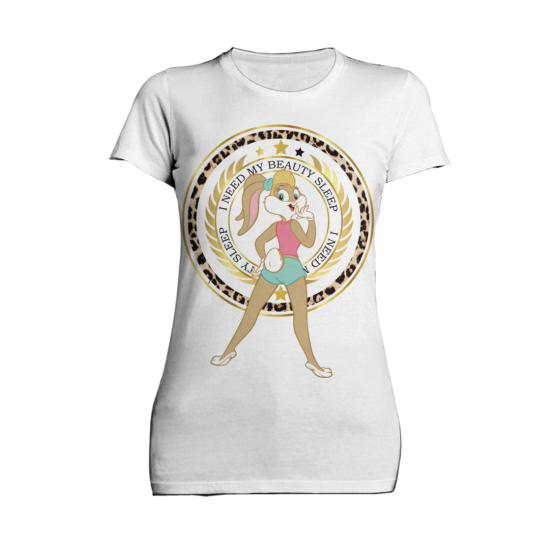 Looney Tunes Lola Bunny Beauty Sleep Official Women's T-shirt White - Urban Species