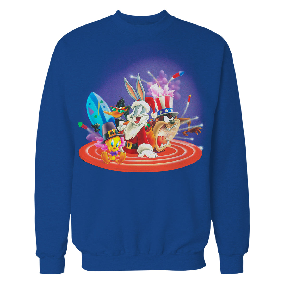 Looney Tunes Looney Tunes American Holiday Official Sweatshirt Blue - Urban Species