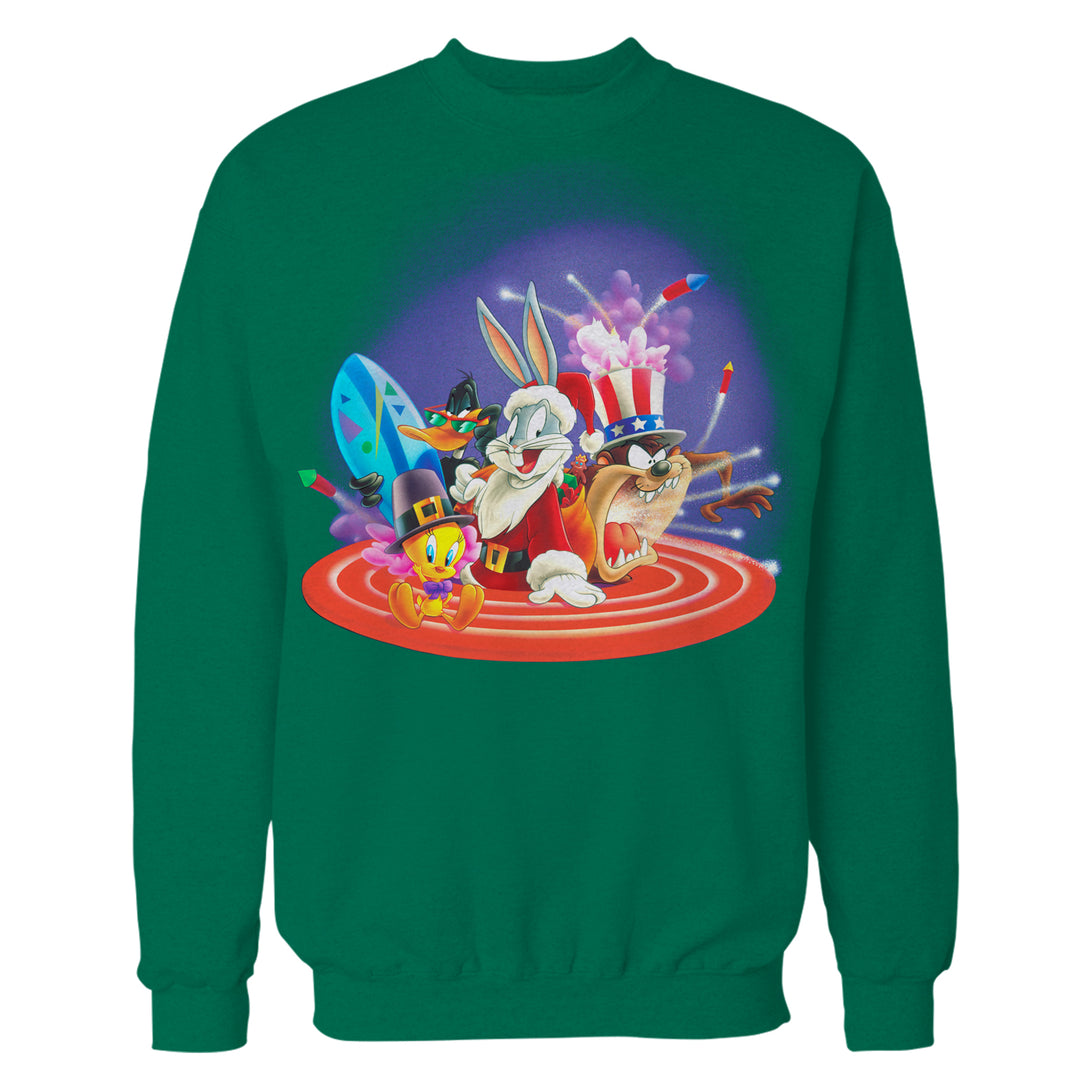 Looney Tunes Looney Tunes American Holiday Official Sweatshirt Green - Urban Species
