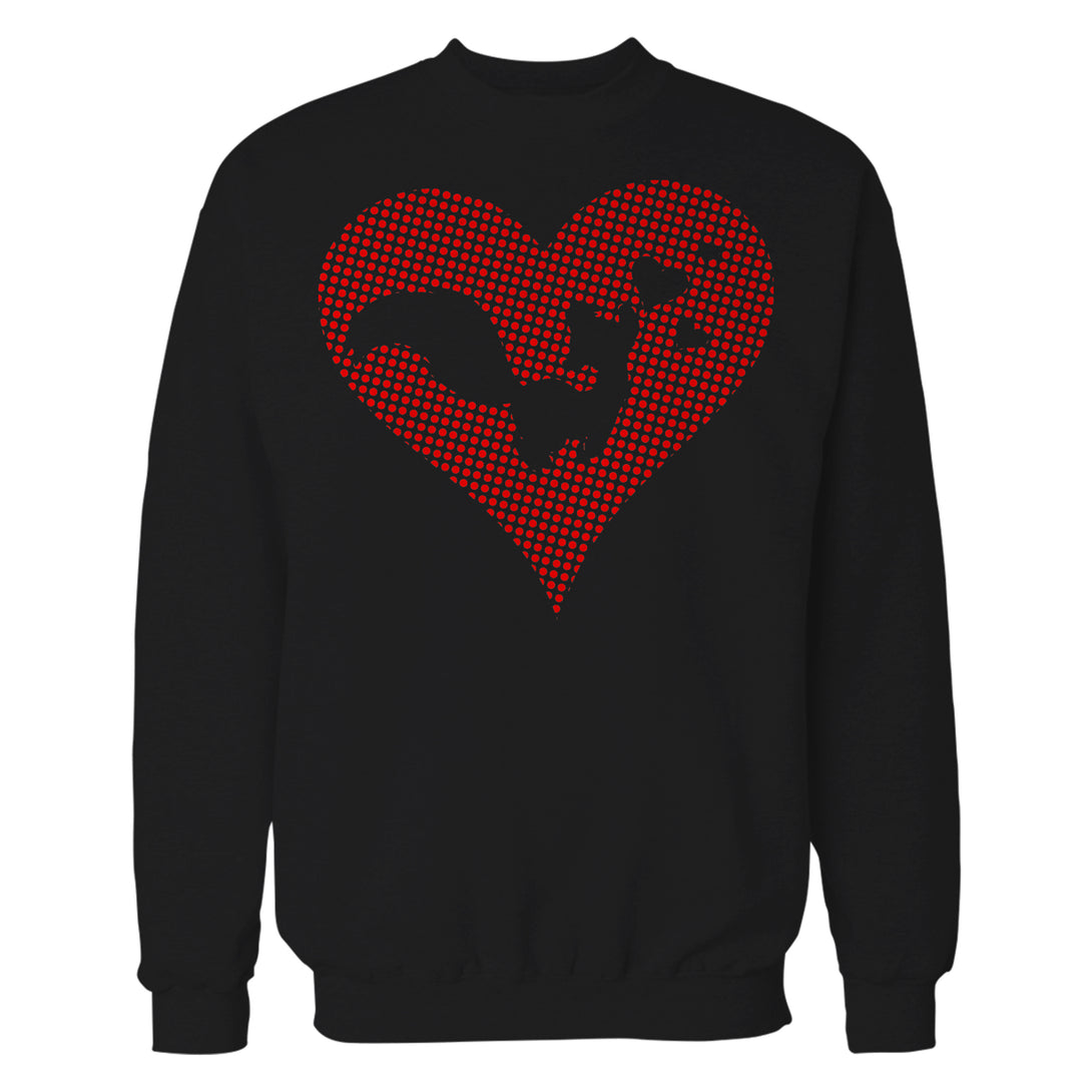 Looney Tunes Pepe Le Pew Logo Love Heart Official Sweatshirt Black - Urban Species