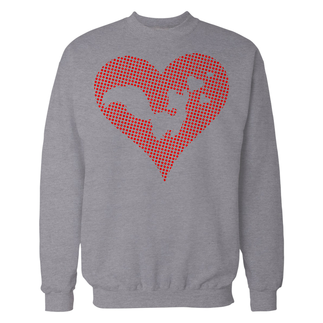 Looney Tunes Pepe Le Pew Logo Love Heart Official Sweatshirt Sports Grey - Urban Species