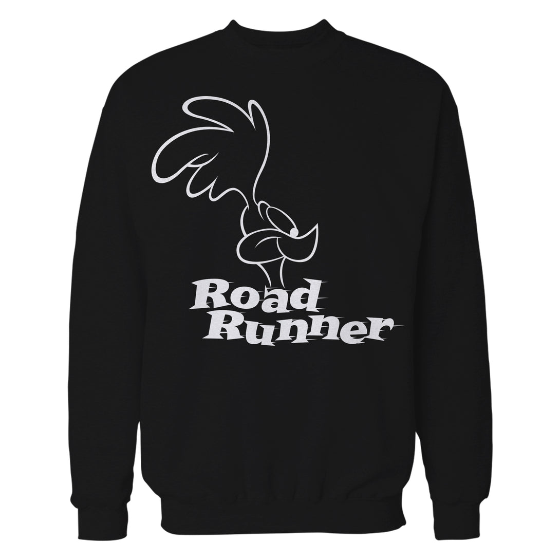 Looney Tunes Road Runner +Logo Profile Official Sweatshirt Black - Urban Species