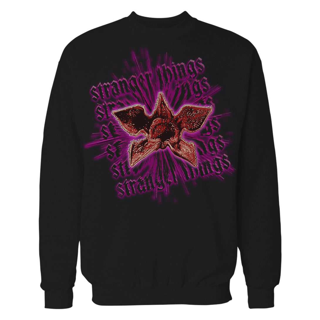 Stranger Things Demogorgon Splash Head Sweatshirt Black - Urban Species