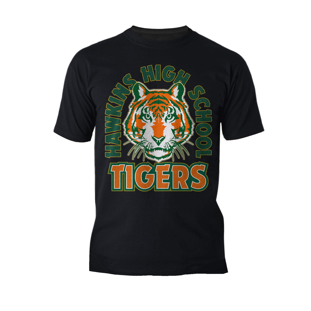 Stranger Things Hawkins High Tigers Stare Men's T-Shirt - Urban Species Mens Short Sleeved T-Shirt