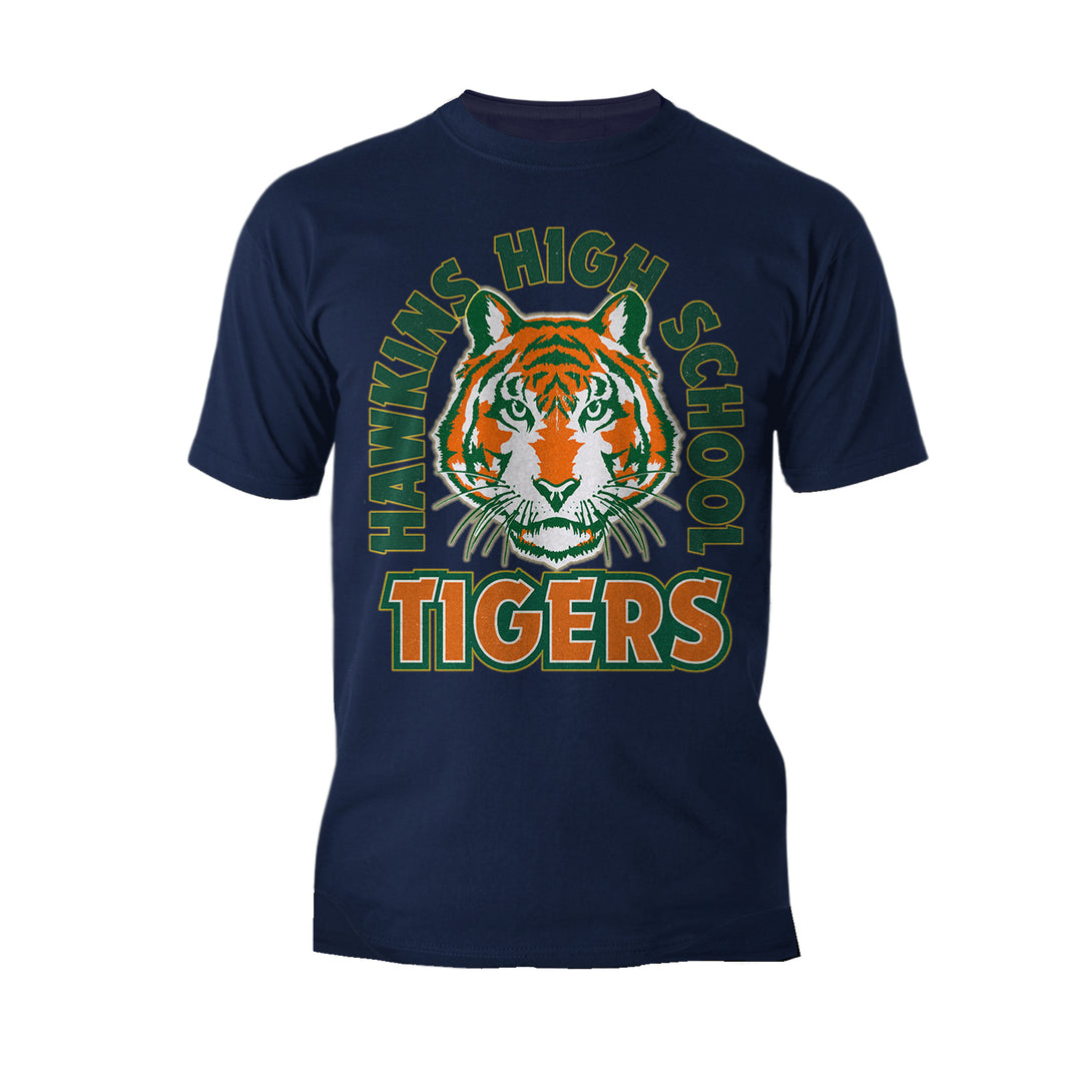 Stranger Things Hawkins High Tigers Stare Men's T-Shirt - Urban Species Mens Short Sleeved T-Shirt