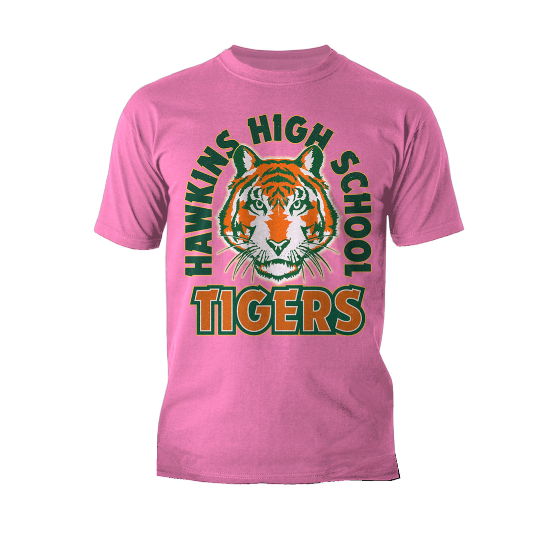 Stranger Things Hawkins High Tigers Stare Men's T-Shirt - Urban Species Mens Short Sleeved T-Shirt