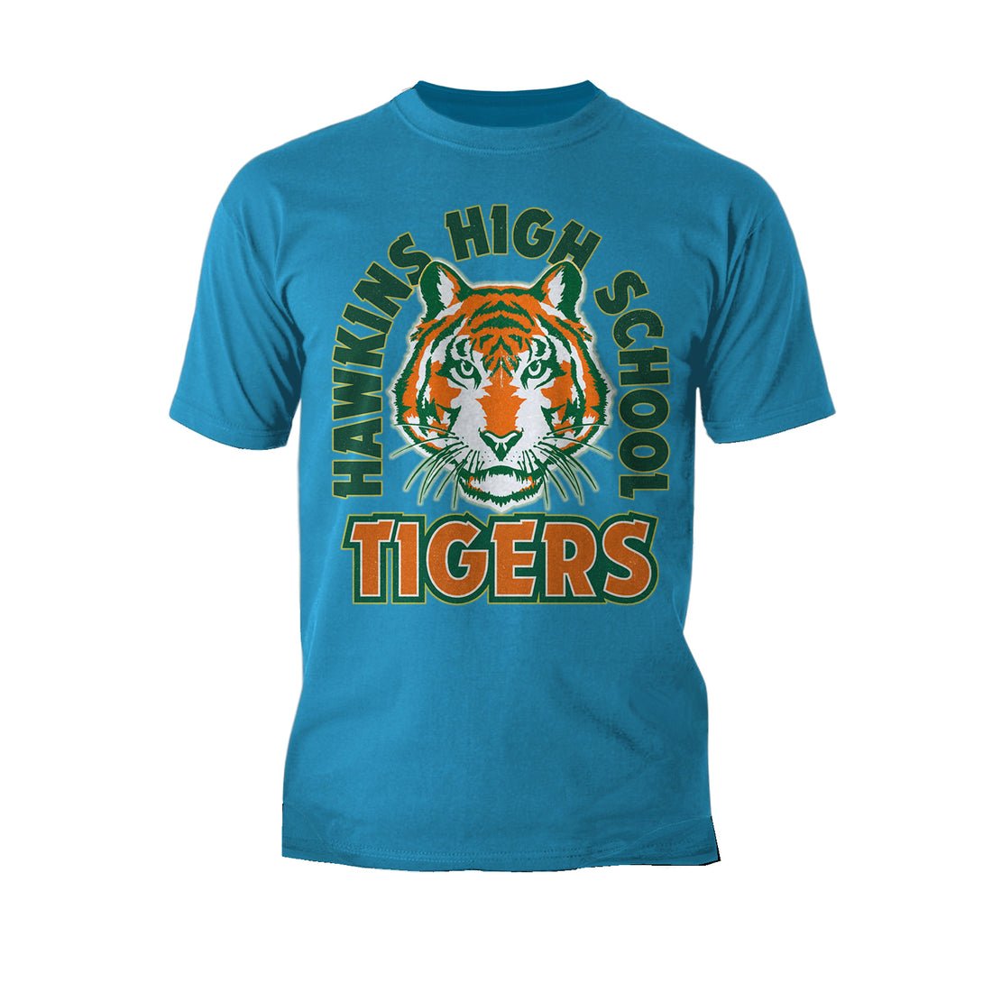 Stranger Things Hawkins High Tigers Stare Men's T-Shirt - Urban Species Mens Short Sleeved T-Shirt