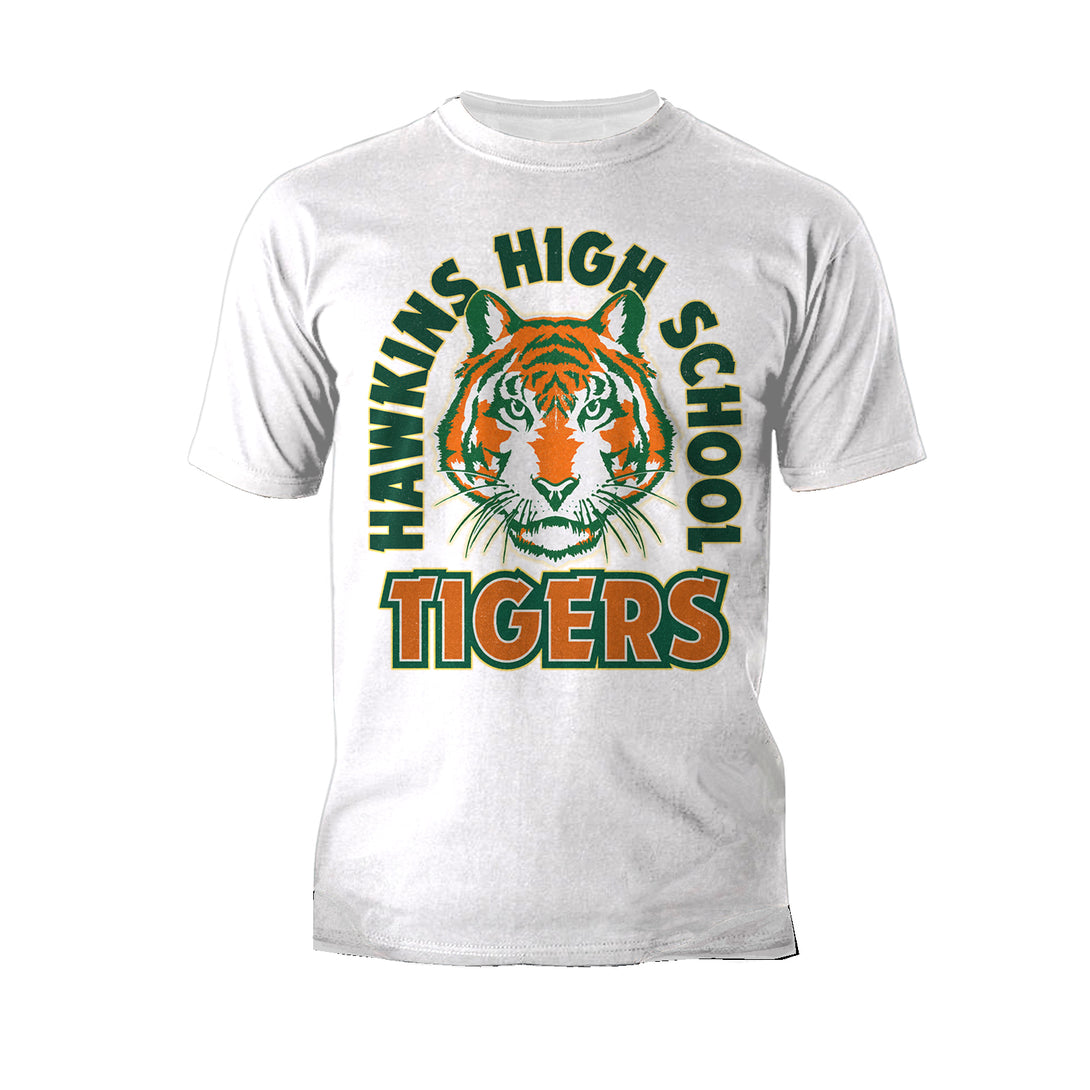 Stranger Things Hawkins High Tigers Stare Men's T-Shirt - Urban Species Mens Short Sleeved T-Shirt