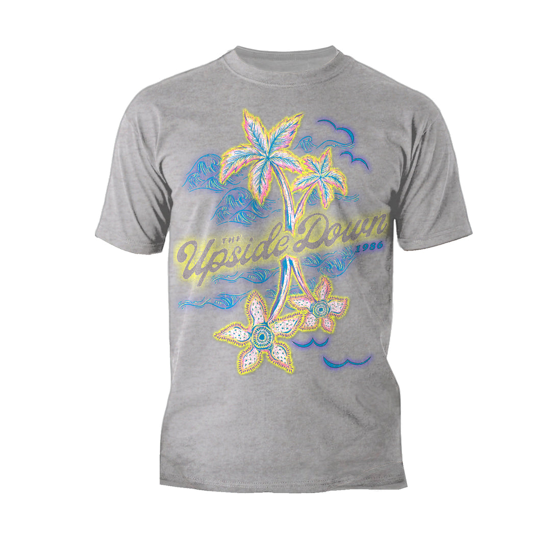 Stranger Things Upside Down Vintage California Men's T-Shirt Sports Grey - Urban Species