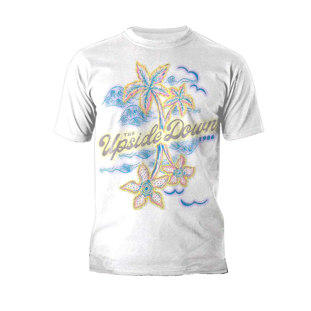 Stranger Things Upside Down Vintage California Men's T-Shirt White - Urban Species