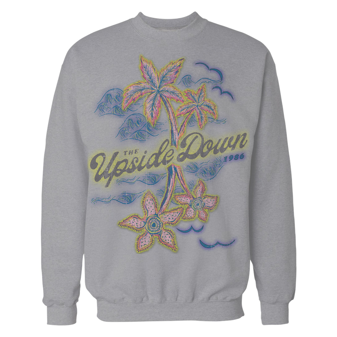 Stranger Things Upside Down Vintage California Sweatshirt Sports Grey - Urban Species