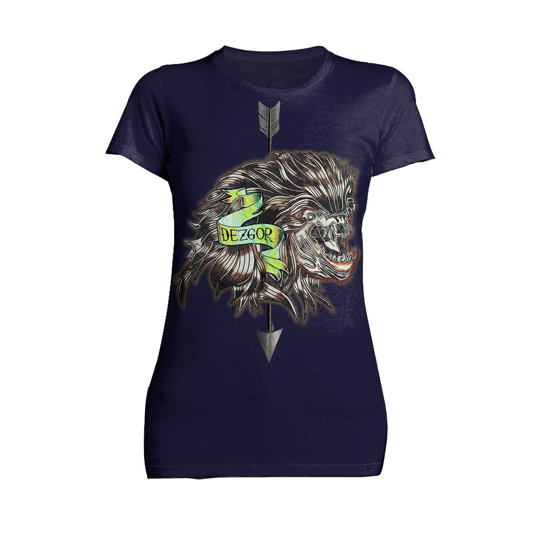 The Witcher Book of Beasts Dezgor Official Women's T-Shirt Navy - Urban Species