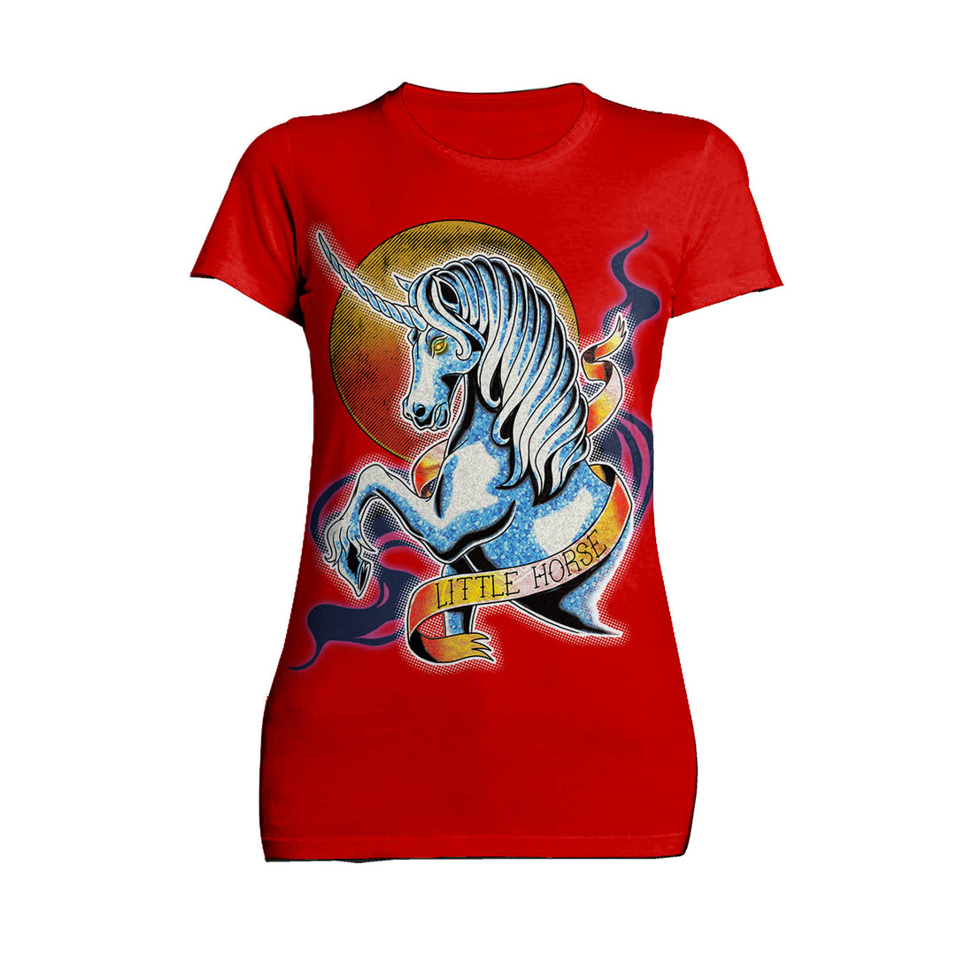 The Witcher Book of Beasts Little Horse Official Women's T-Shirt Red - Urban Species