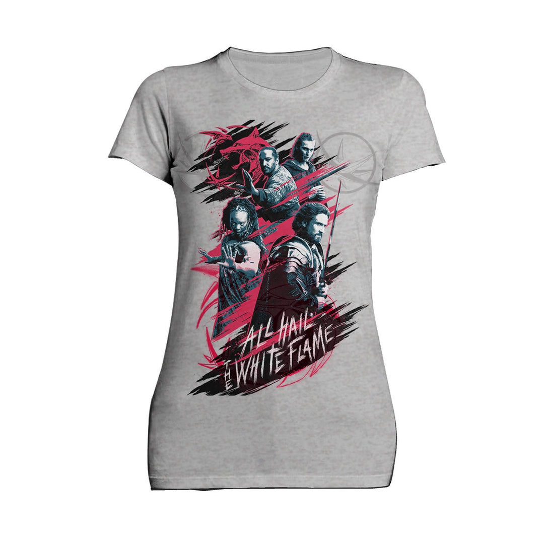 The Witcher Splash White Flame Official Women's T-Shirt Sports Grey - Urban Species