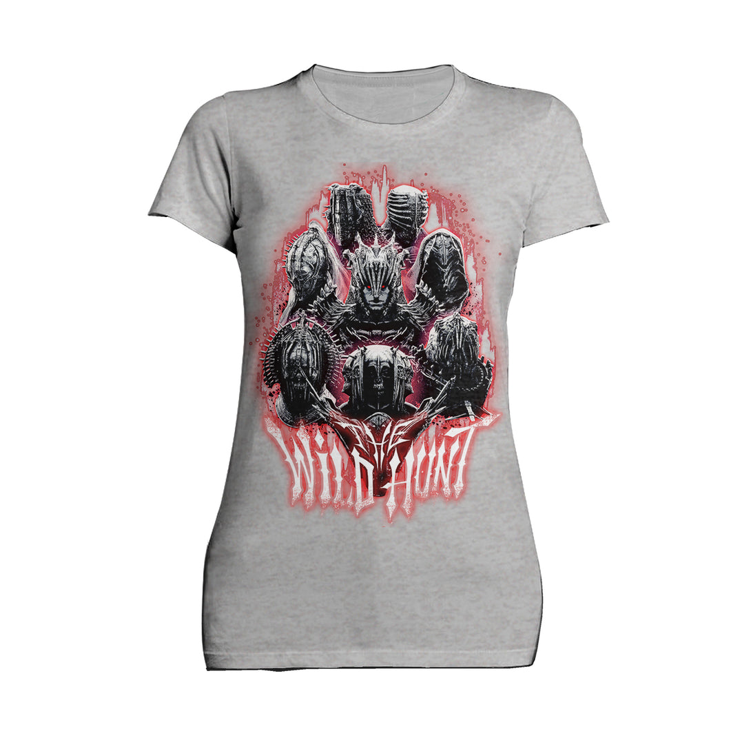 The Witcher Wild Hunt Riders Headshot Official Women's T-Shirt Sports Grey - Urban Species 