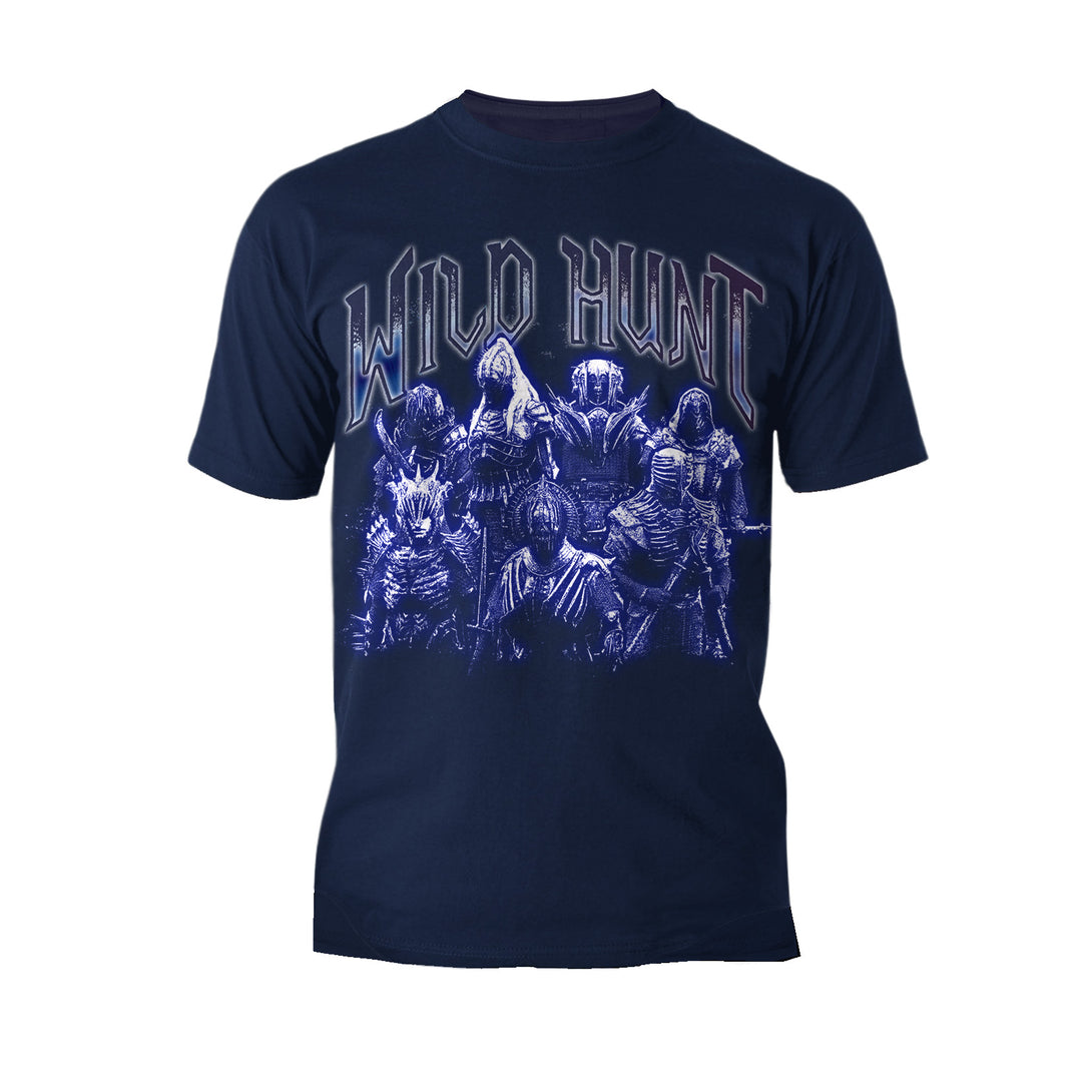 The Witcher Wild Hunt Spectral Riders Official Men's T-Shirt Navy - Urban Species 