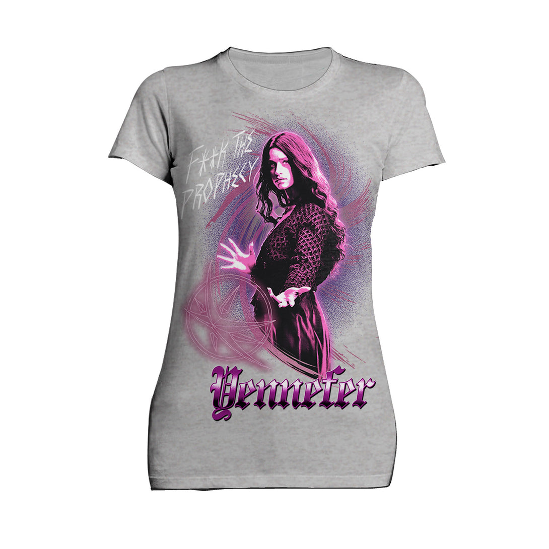 The Witcher Yennefer Splash Prophecy Official Women's T-Shirt Sports Grey - Urban Species